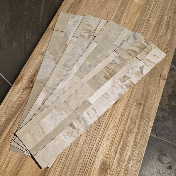 Natuursteen strips | Leisteen | 3D-sticker Ultralight