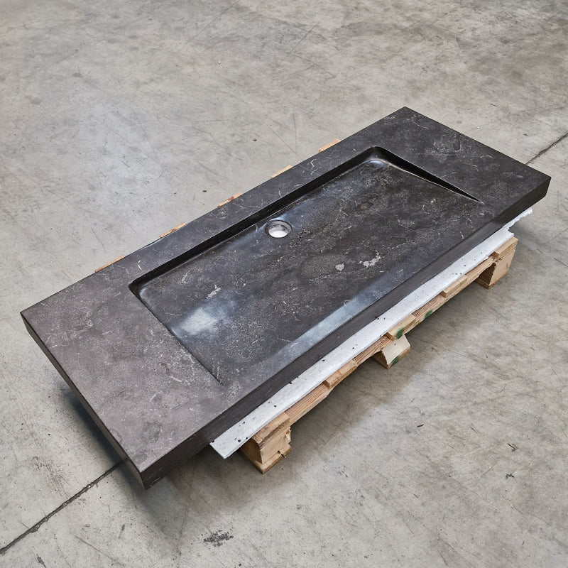 Barcelona wastafel | Hardsteen glad | Uniek exemplaar