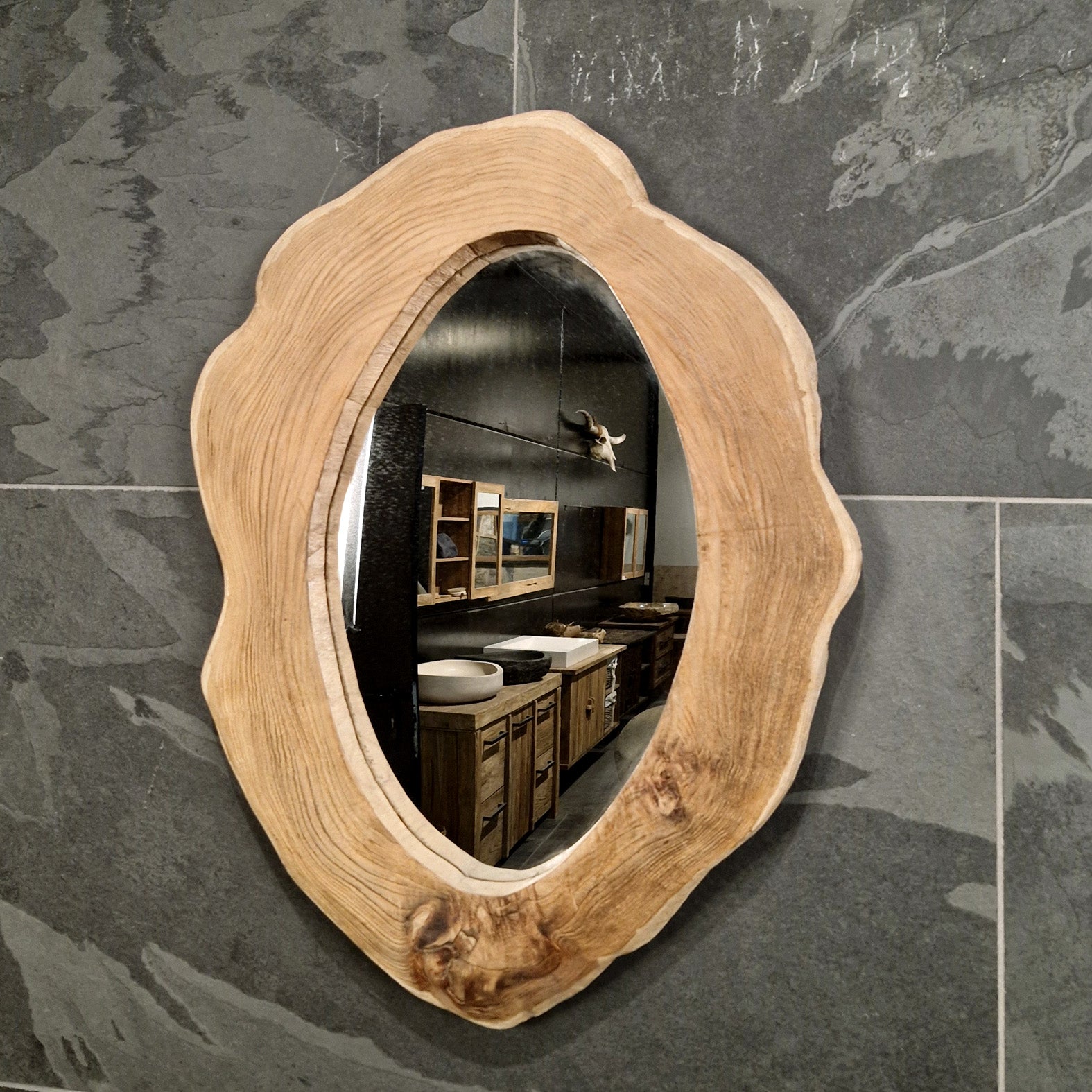 Wandspiegel badspiegel | H 1-6 | Boomschijf | Verschillende maten