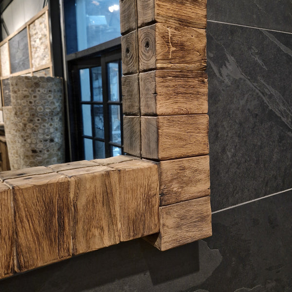 Spiegel | Teakhout | Enkelstuk | 154 x 81 x 8 cm