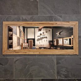 Badspiegel | Recyceltes Teakholz | Unikat | Verschiedene Größen - 160 x 70 cm - Badgestaltung