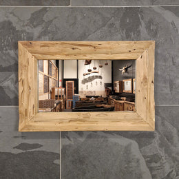 Badspiegel | Recyceltes Teakholz | Unikat | Verschiedene Größen - 60 x 70 cm - Badgestaltung