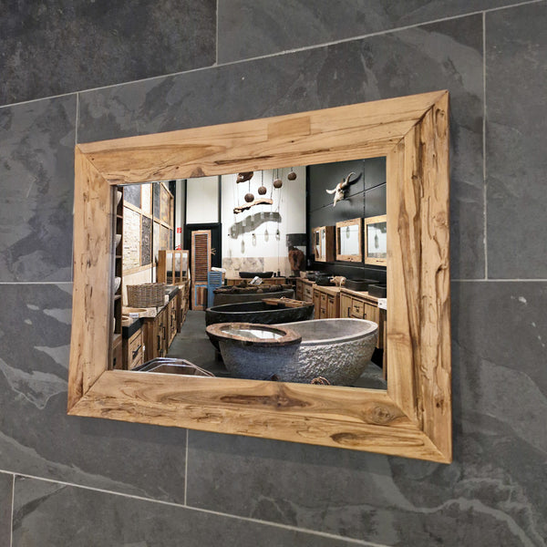 Badspiegel | Gerecycled teakhout | Verschillende maten