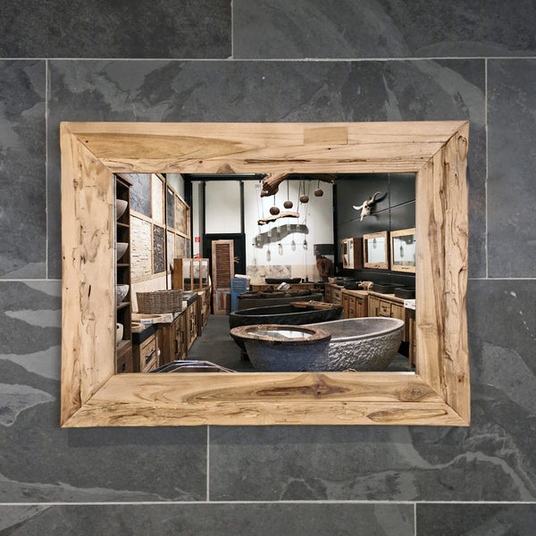 Badspiegel | Gerecycled teakhout | Verschillende maten