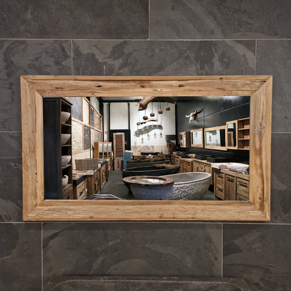 Badspiegel | Gerecycled teakhout | Verschillende maten