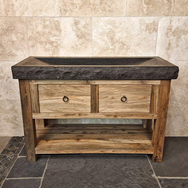 Wastafelonderkast van teakhout | Duurzaam en tijdloos | Model 2