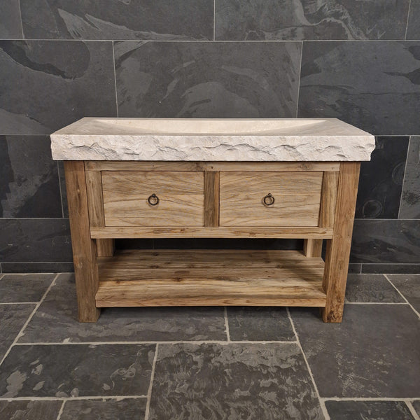 Wastafelonderkast van teakhout | Duurzaam en tijdloos | Model 2