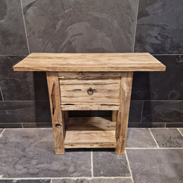 Unterschrank aus Teakholz | Badezimmermöbel im Naturstil | Model 1-4 - 100 x 40 x 80 cm - Badgestaltung