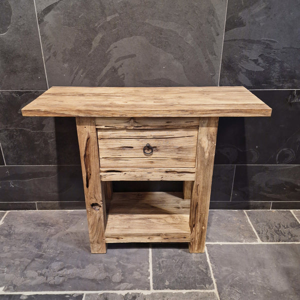 Onderkast van teakhout | Badkamermeubel in natuurlijke stijl | Model 1-4