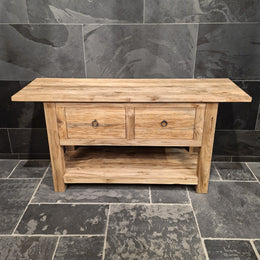 Unterschrank aus Teakholz | Badezimmermöbel im Naturstil | Model 1-4 - 160 x 50 x 80 cm - Badgestaltung