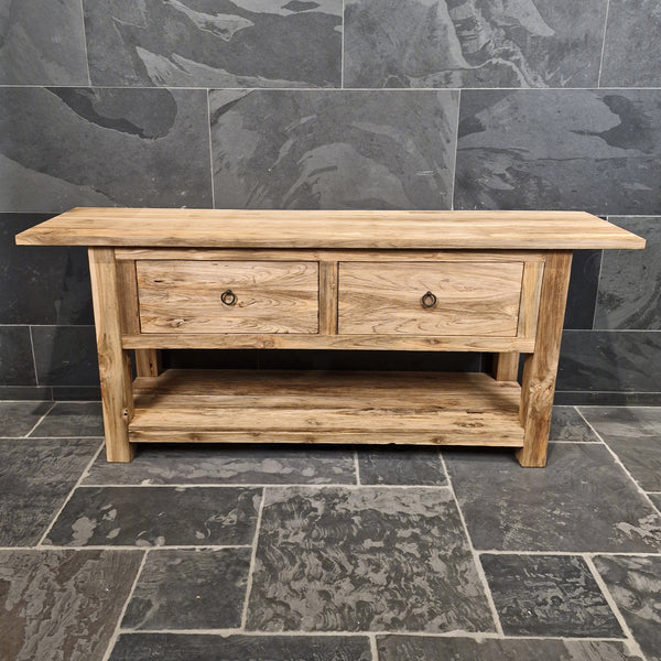 Onderkast van teakhout | Badkamermeubel in natuurlijke stijl | Model 1-4