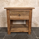 Unterschrank mit Carving Schublade | Recyceltes Teakholz | Sulawesi 1