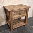 Unterschrank mit Carving Schublade | Recyceltes Teakholz | Sulawesi 1