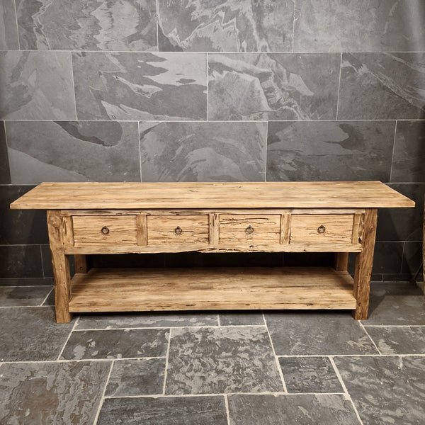 Onderkast van teakhout | Badkamermeubel in natuurlijke stijl | Model 1-4