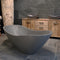 THALASA Terrazzo Badewanne freistehend Grau 180 x 80 x 50-60 cm