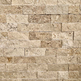 Naturstein Verblender | Travertin | 60 x 15 x 1.0 - 2.5 cm