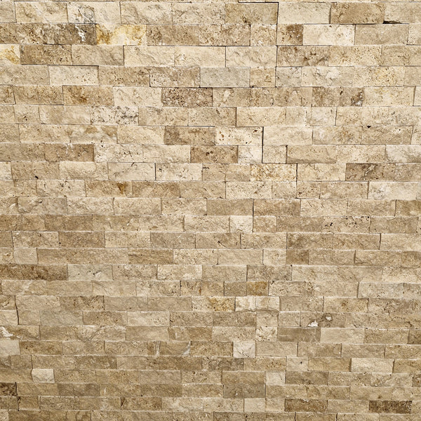Natuursteen strips | Travertin | 60 x 15 x 1,0 - 2,5 cm 