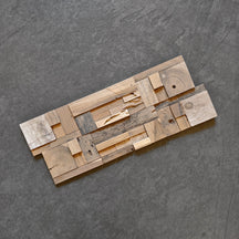VASONA Holzverblender aus Teakholz, natürliche Holzoptik, perfekt für Innen- und Außenbereich, detailreiche Oberfläche sichtbar