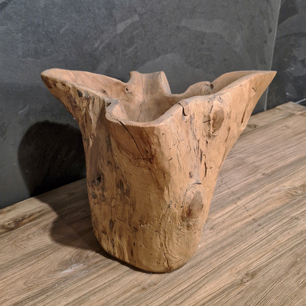 Deko | Vase | Teakholz