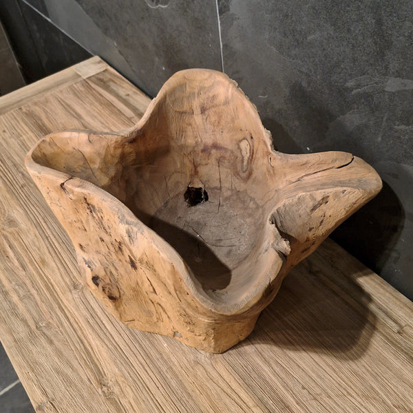 Deko | Vase | Teakholz