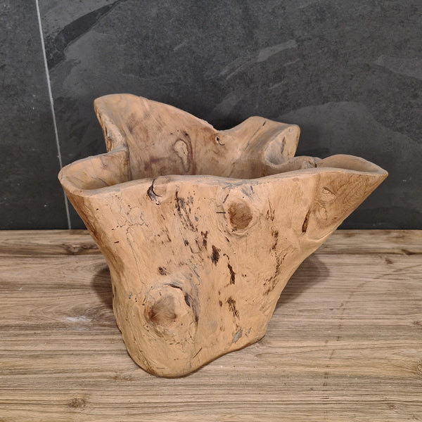 Deko | Vase | Teakholz