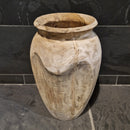 Vase aus recyceltem Teakholz, 40 cm hoch