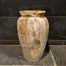 Vase aus recyceltem Teakholz, 40 cm hoch