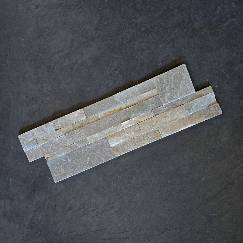 Natuursteen strips | Kwartsiet met blok