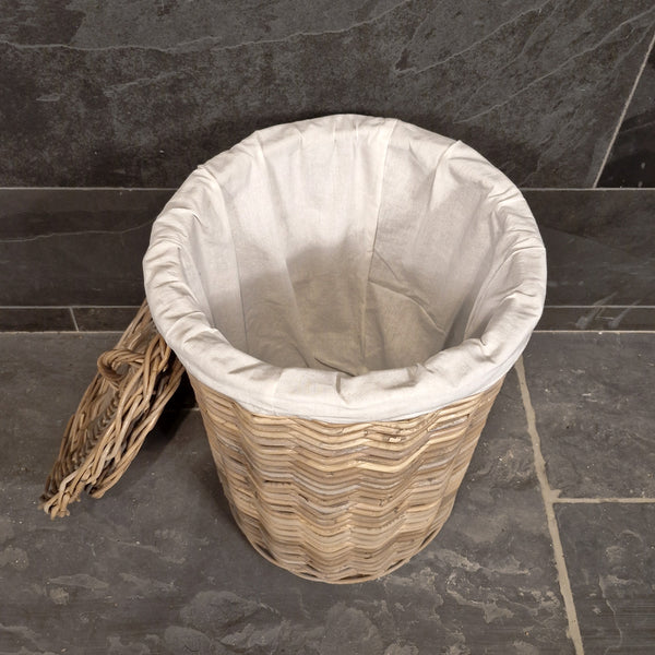 Handgevlocten wasmand | Hoekig of rond