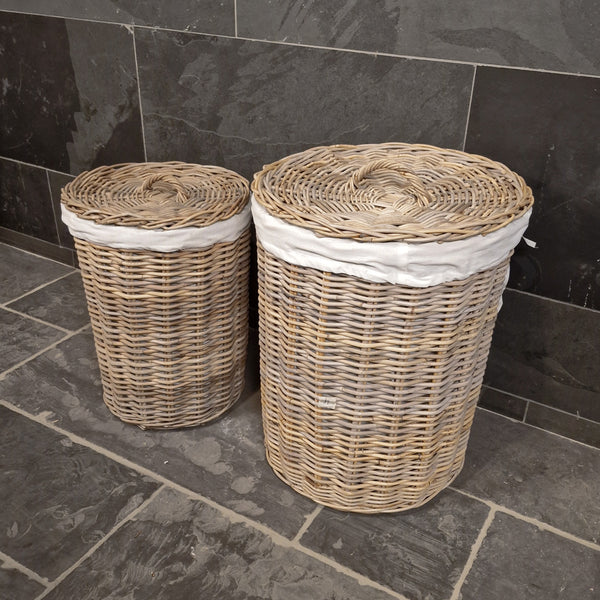 Handgevlocten wasmand | Hoekig of rond