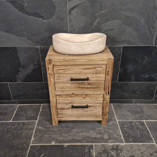 Teak badmeubel | Compact model van gerecycled hout | Model 9