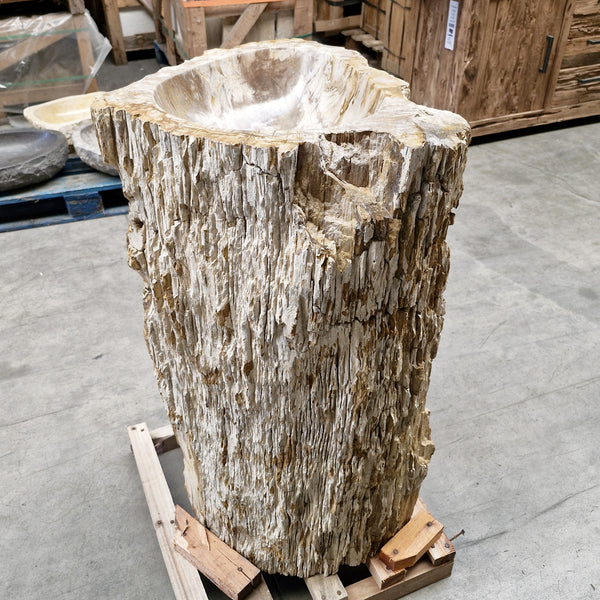 Staande wastafel | Versteend hout | 57 x 50 x 90cm | O3