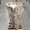 Staande wastafel | Versteend hout | 57 x 50 x 90cm | O3