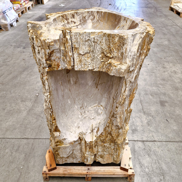 Staande wastafel | Versteend hout | 57 x 50 x 90cm | O3