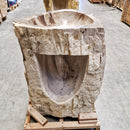 Staande wastafel | Versteend hout | 67 x 56 x 90 cm | O5