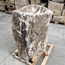 Staande wastafel | Versteend hout | 67 x 56 x 90 cm | O5