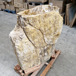 Standwaschbecken Versteinertes Holz | 87 x 47 x 90 cm | O4 - Badgestaltung