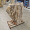 B1 ZAKYNTHOS staande wastafel van versteend hout 80 x 48 x 90 cm 