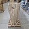 B2 ZAKYNTHOS Standwaschbecken versteinertes Holz 49 x 42 x 90 cm