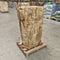 B3 ZAKYNTHOS Standwaschbecken versteinertes Holz 55 x 47 x 91 cm