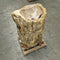 B3 ZAKYNTHOS Standwaschbecken versteinertes Holz 55 x 47 x 91 cm