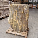 B8 ZAKYNTHOS staande wastafel van versteend hout 77 x 43 x 90 cm 