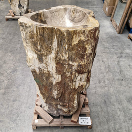 Staande wastafel Versteend hout | 49 x 44 x 90 cm | Z3