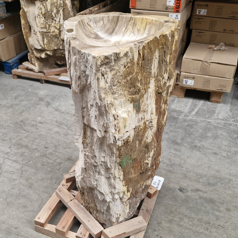 Staande wastafel Versteend hout | 49 x 44 x 90 cm | Z3