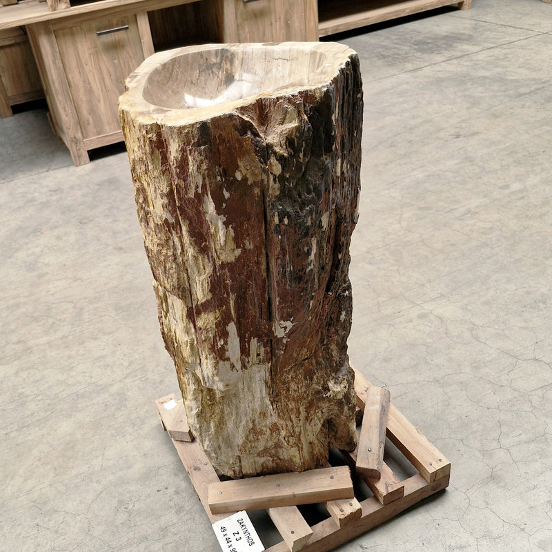 Staande wastafel Versteend hout | 49 x 44 x 90 cm | Z3