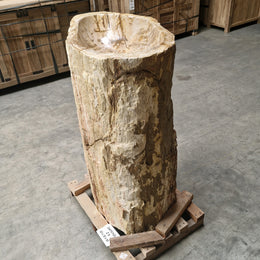Staande wastafel Versteend hout | 63 x 39 x 90 cm | Z5