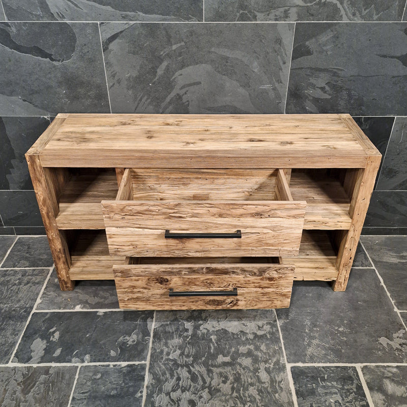 Badmöbel aus Altholz | Unterschrank mit Charakter - Badgestaltung