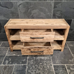 Badmöbel aus Altholz | Unterschrank mit Charakter - Badgestaltung