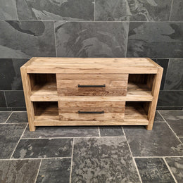 Badmöbel aus Altholz | Unterschrank mit Charakter - Badgestaltung