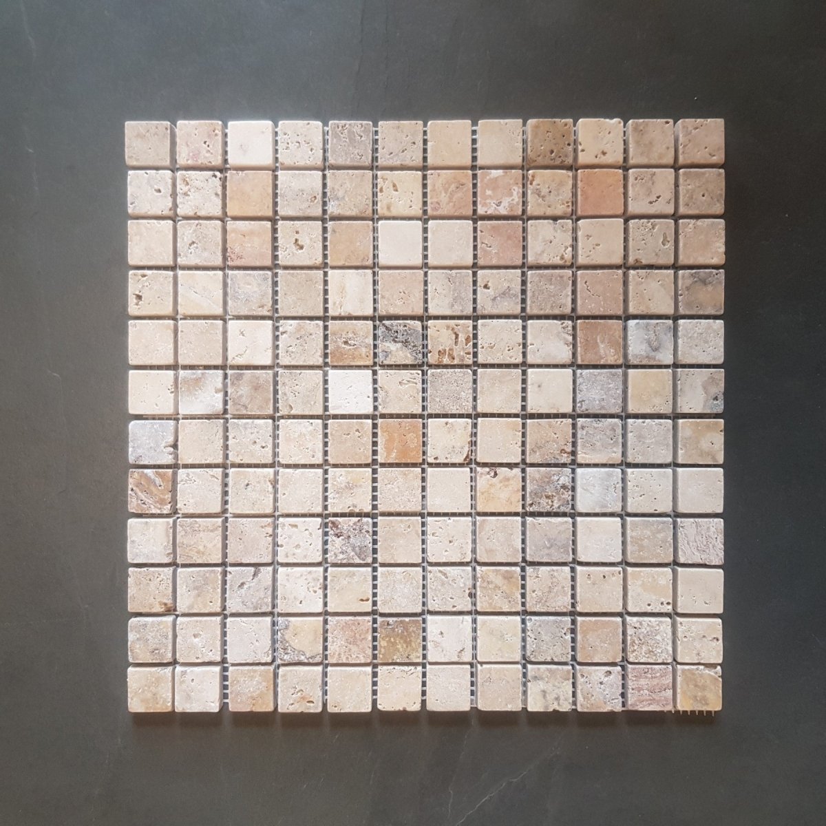 Mosaikfliesen | Travertin | Naturstein | 2,2 x 2,2 cm